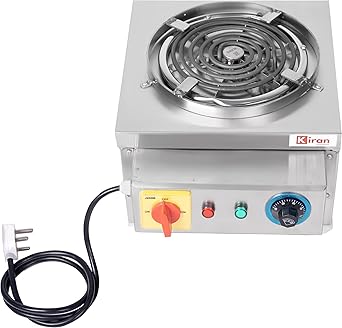 Kiran Enterprise G-Coil Induction Hot Plate 2500 Watt Stainless Steel Body for cooking