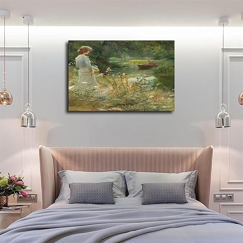 Miniatura 6 de Póster de pintura al óleo del siglo XIX, arte impresionista europeo, victoriano y británico, lienzo para pared, póster para dormitorio, sala de