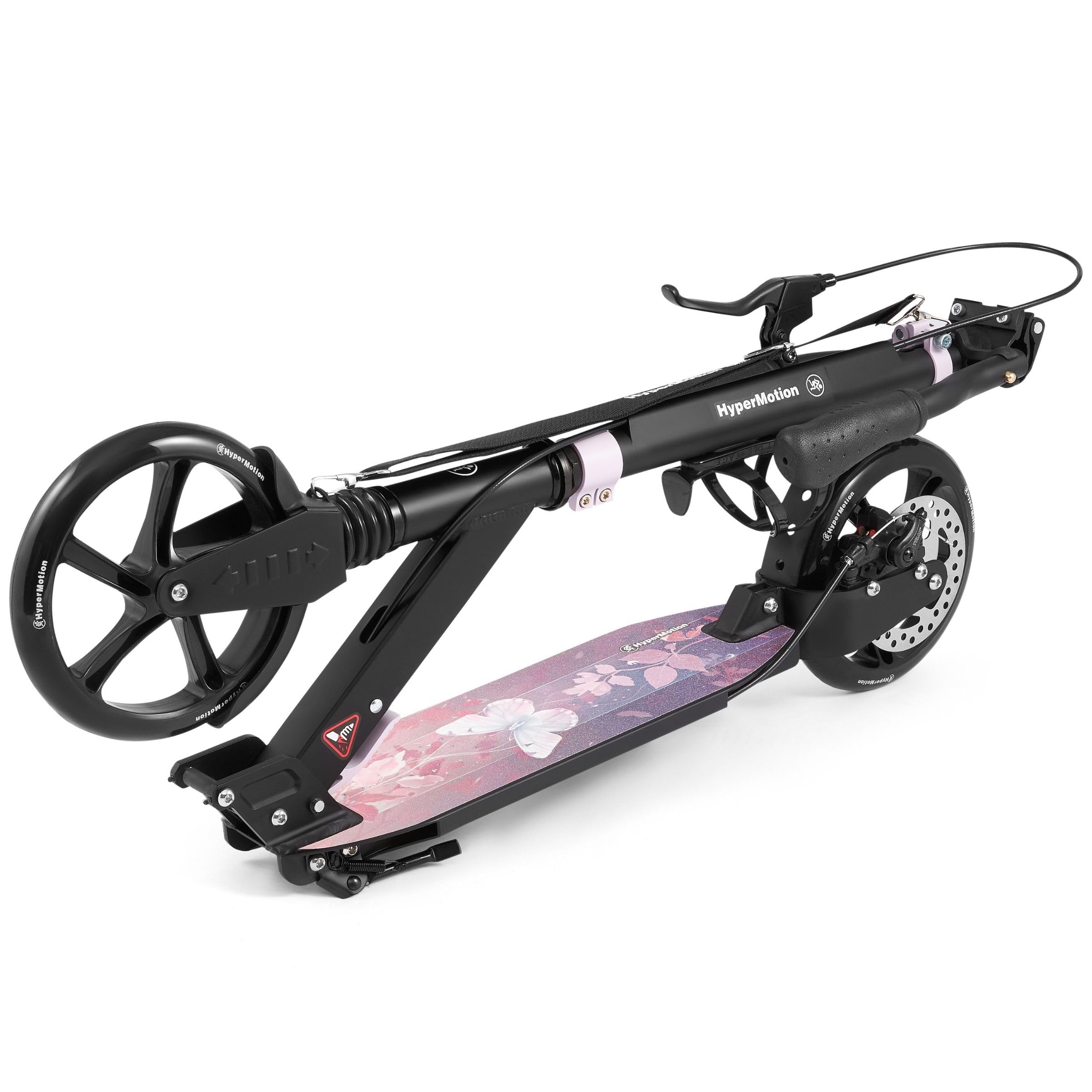 Hypermotion Trottinette Enfant 7 Ans et Adulte Pliable jusqu'à 100 kg - Trotinette pour Les Jeunes - Excellente Suspension, Plateforme Antidérapante, Guidon Réglable, Roues de 200 mm