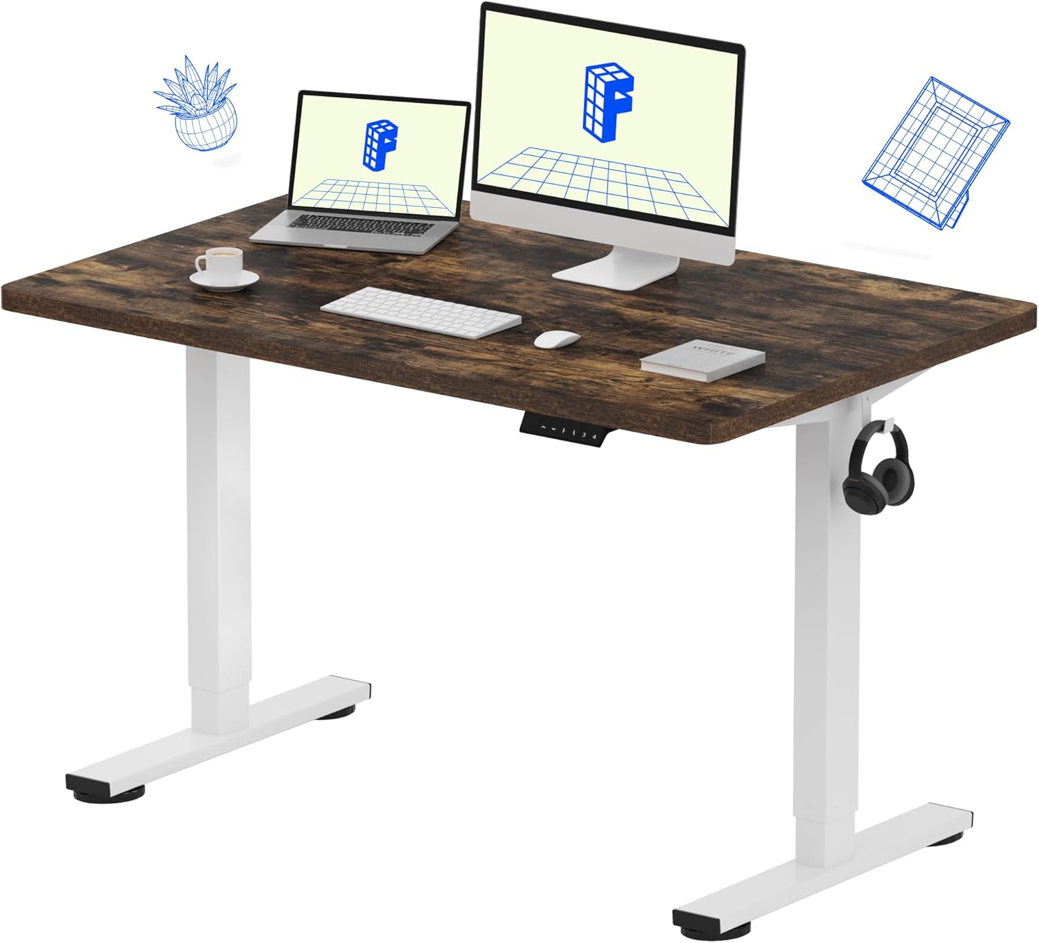 FLEXISPOT EN1 48x30 standing desk with electric height adjust