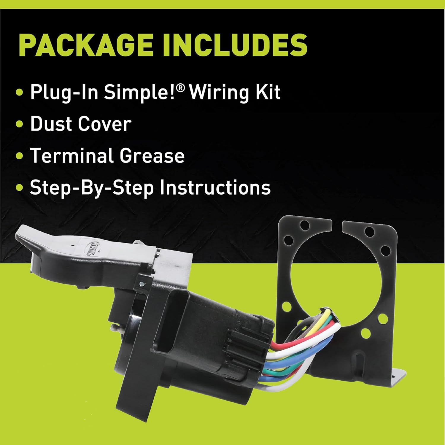 Hopkins Towing Solutions 56009 Plug-In Simple Towed Vehicle Wiring Kit, Compatible with 2015-2020 F-150 (with tow package) and (without factory 7 blade)