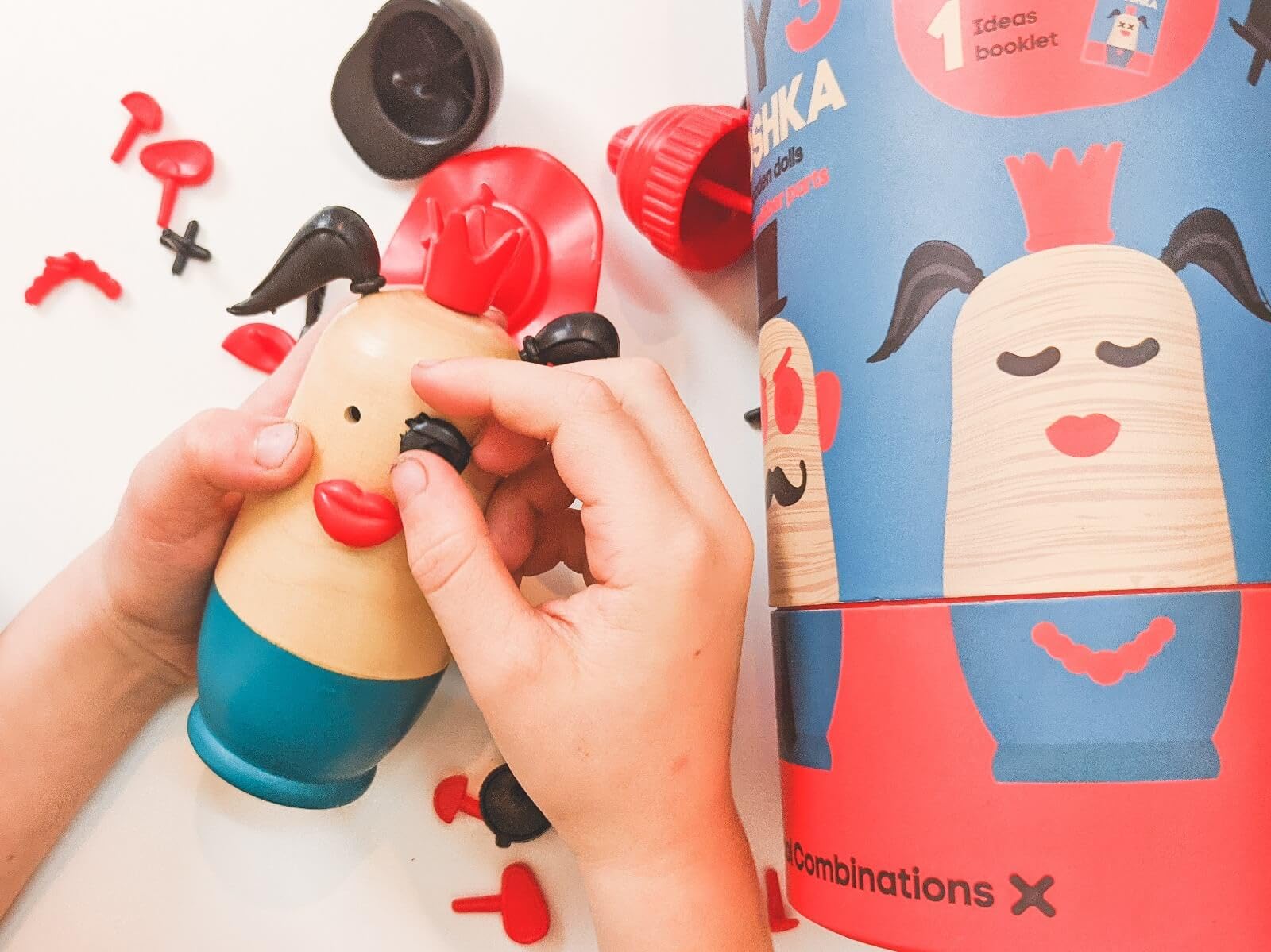 kipod Create Your own Funny Characters My 3 Yoshka Characters; a Fun Assembly kit for Children Aged 3+