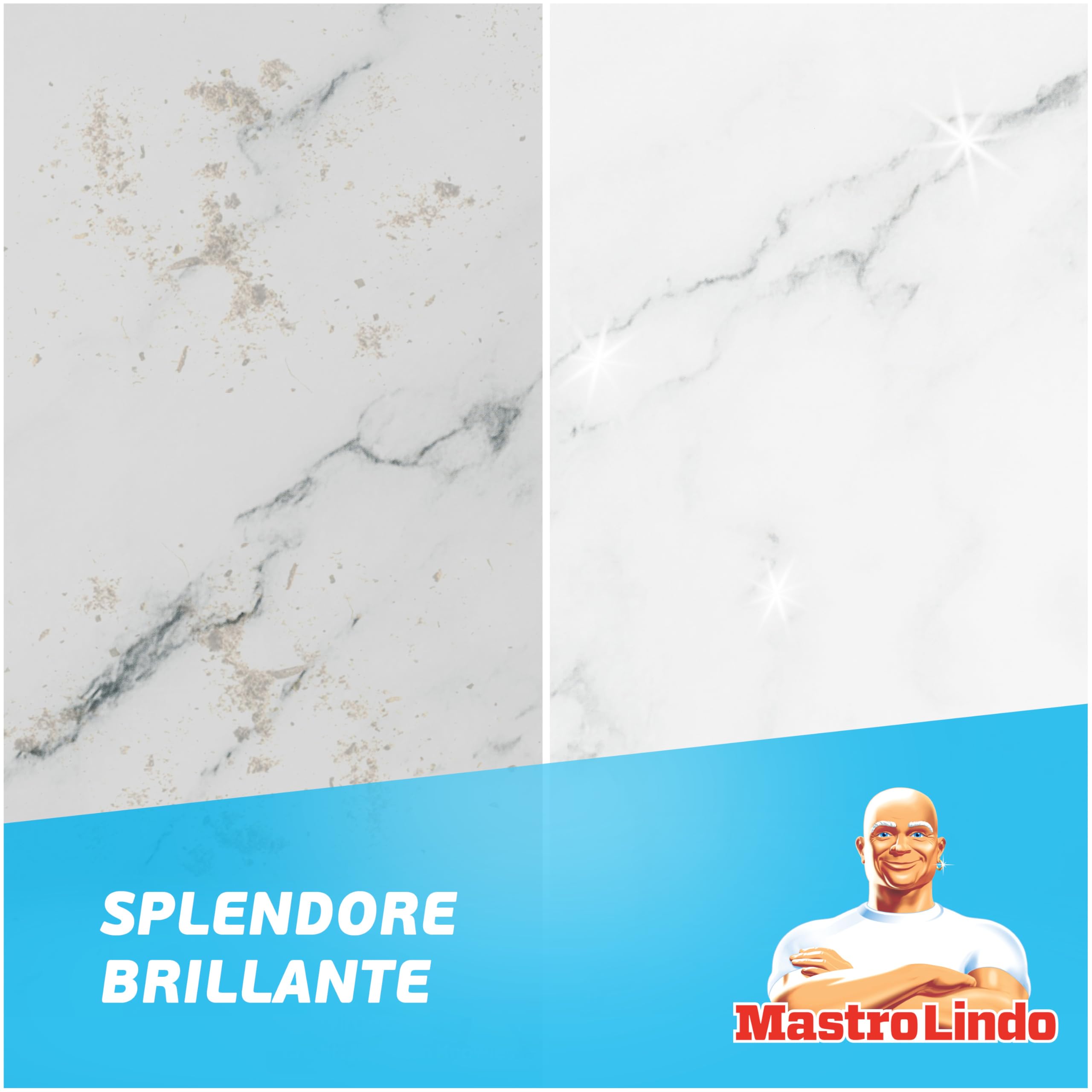 Mastro Lindo Liquido Detersivo Per Pavimenti Multiuso, 12 Confezioni (12 x 930ml), Profumo La Freschezza Dei Limoni Di Sicilia, Rimuove Fino Al 100% Di Sporco E Grasso