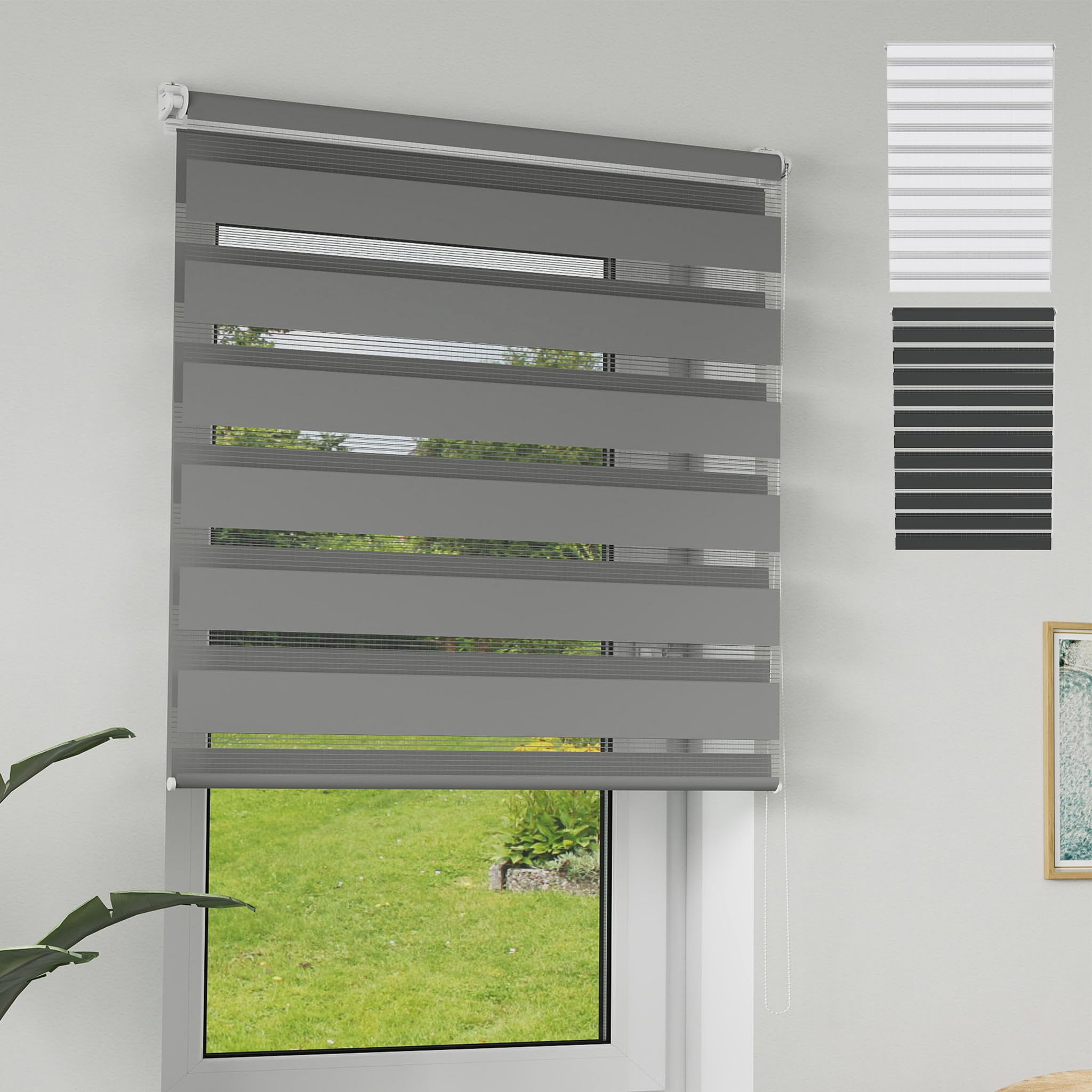 XMTECH Doppelrollo Klemmfix ohne Bohren