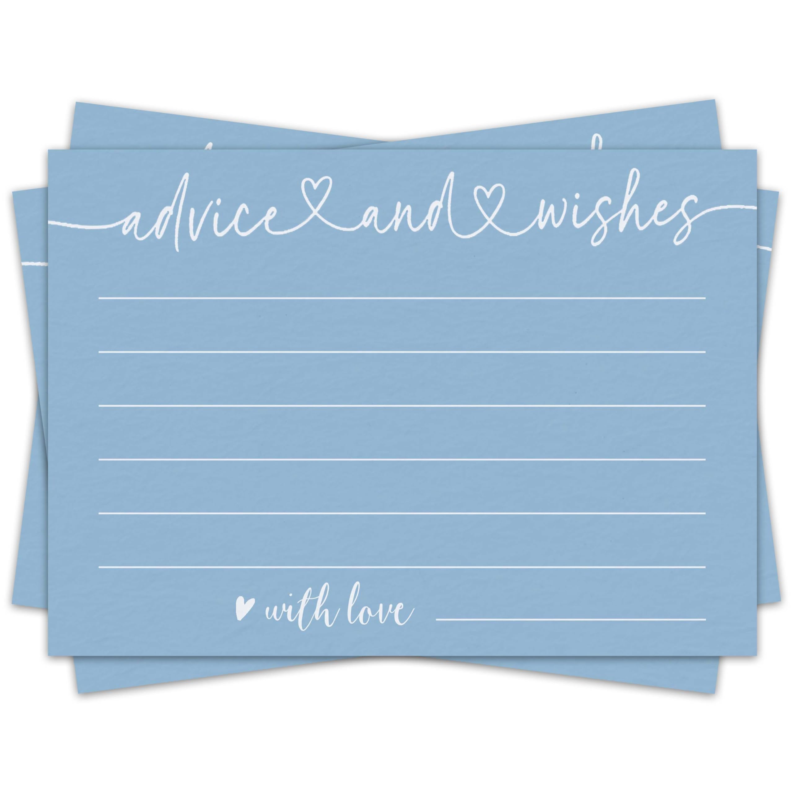 30 Ratschläge & Wünsche Karten – Minimalistisch, 10,2 X 15,2 Cm, Für Brautdusche, Hochzeit, Als Gästebuch-Alternative