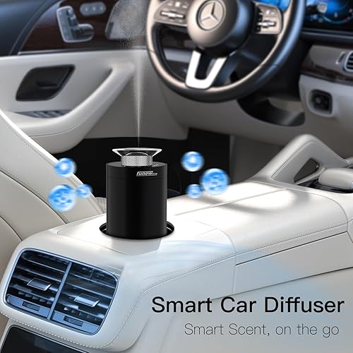 Miniatura 3 de Difusor de aceite esencial sin agua recargable, difusor de aroma portátil para automóvil, encendido y apagado automático, 3 modos de niebla y