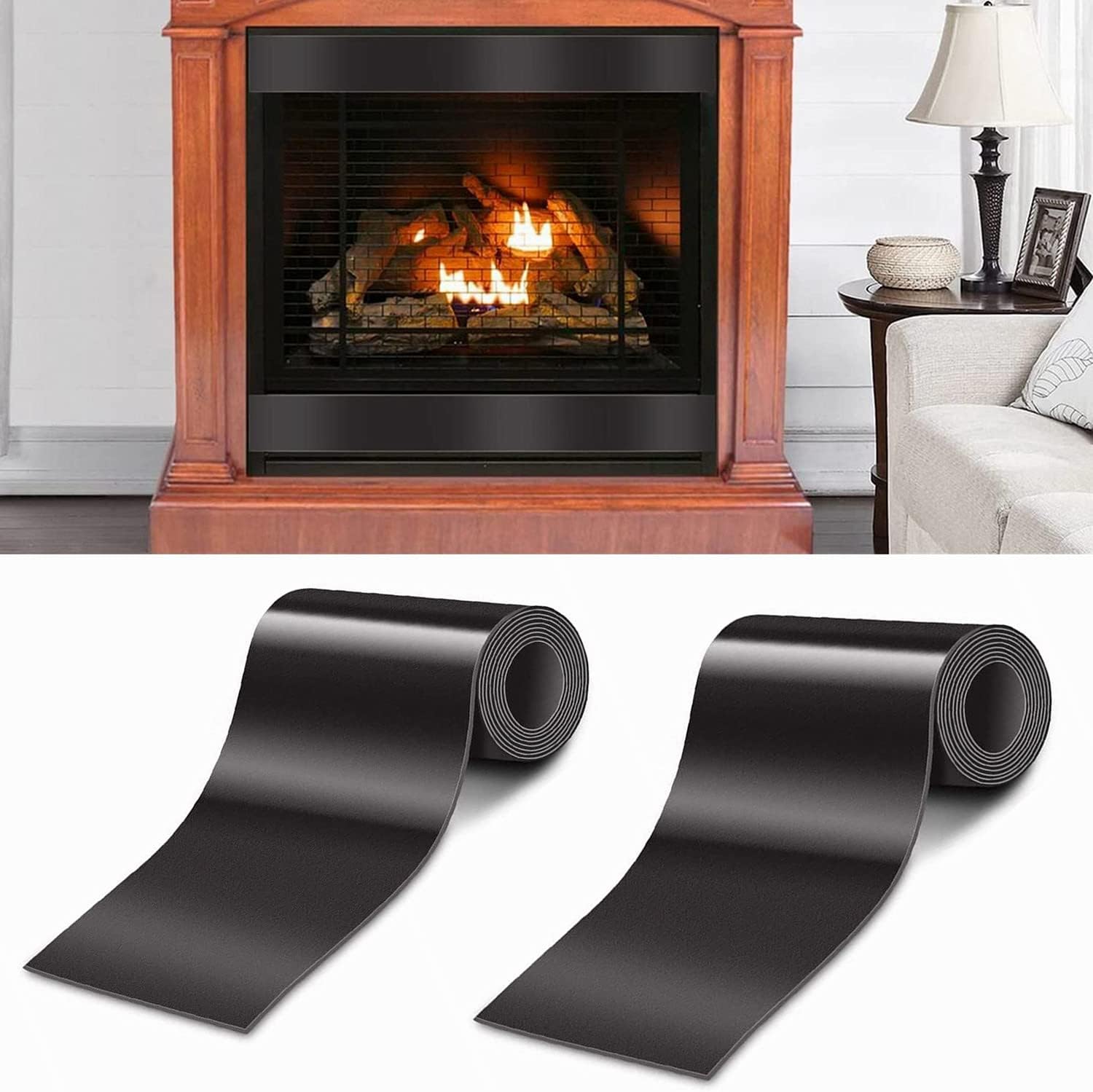 Fireplace Draft Stopper, 2PCS Fireplace