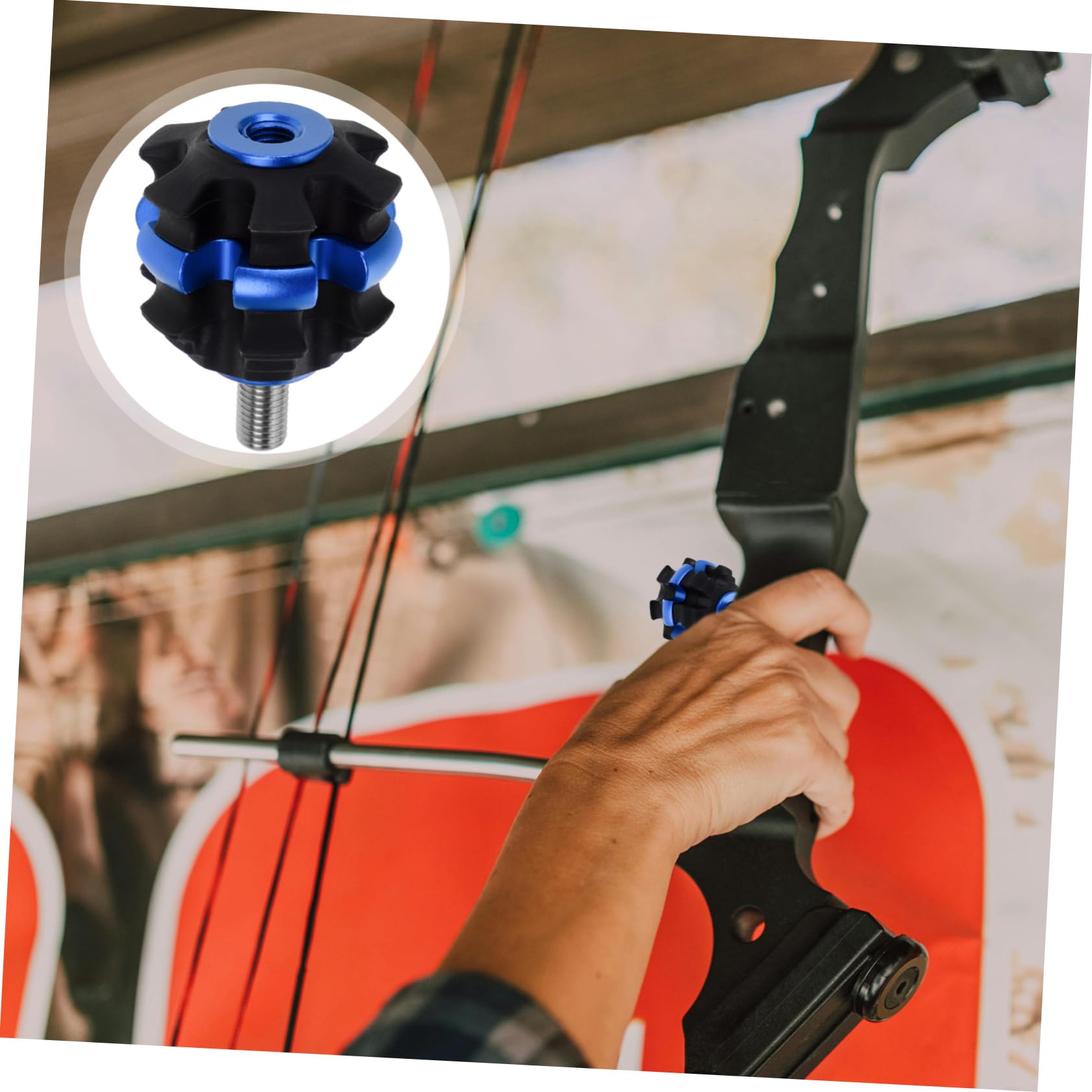 BESTonZON Ammortizzatore per tiro con l' dello stabilizzatore per tiro con l' Fornitura Raccordo di Prua Accessorio per tiro con l' Gomma da Cancellare Rosso