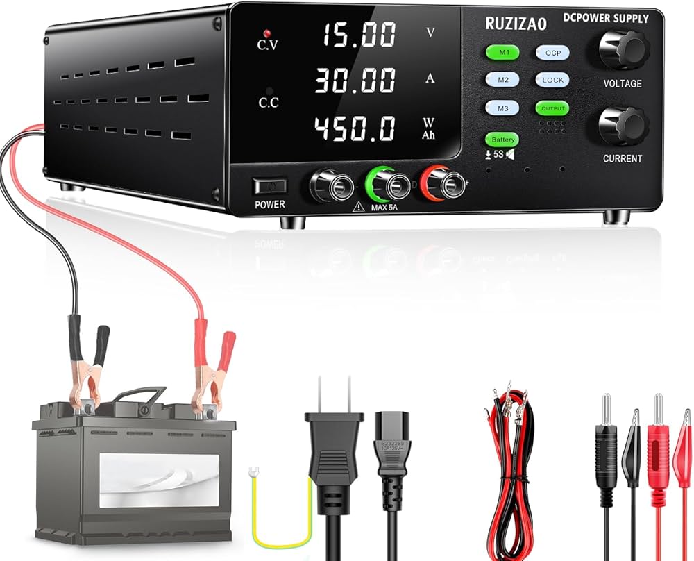 Amazon | RUZIZAO 安定化電源 15V 30A 450W 大電力 可変直流安定化電源 Amazon | RUZIZAO 安定化電源 15V 30A 450W 大電力 可変直流安定化電源