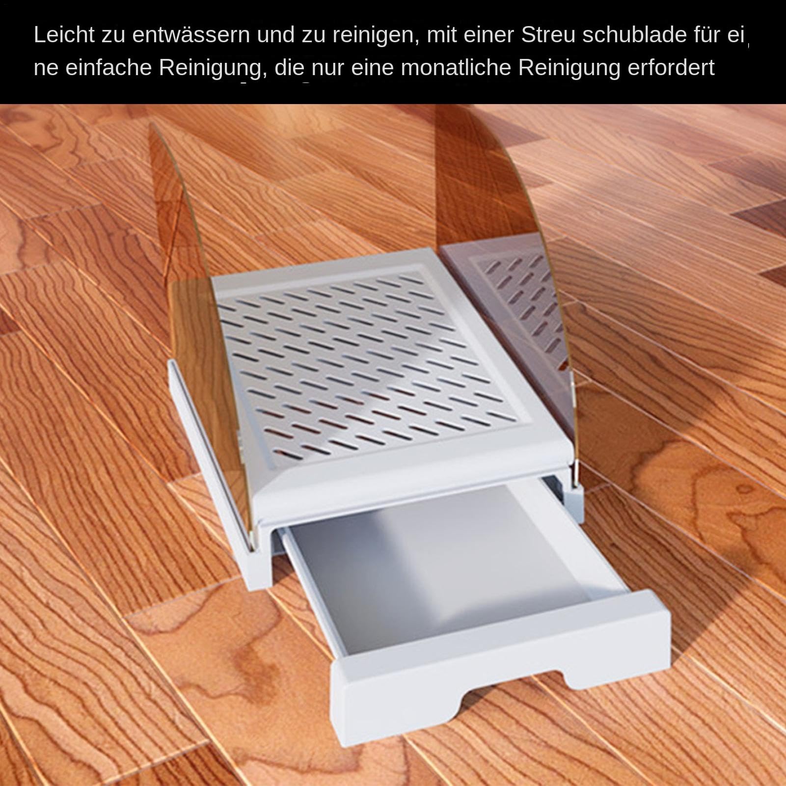 Katzenklo Matte - Kleine Streufangmatte,verstellbarer Filter rutschfeste Unterlage für Kätzchen effiziente Reinigung Indoor Haustier