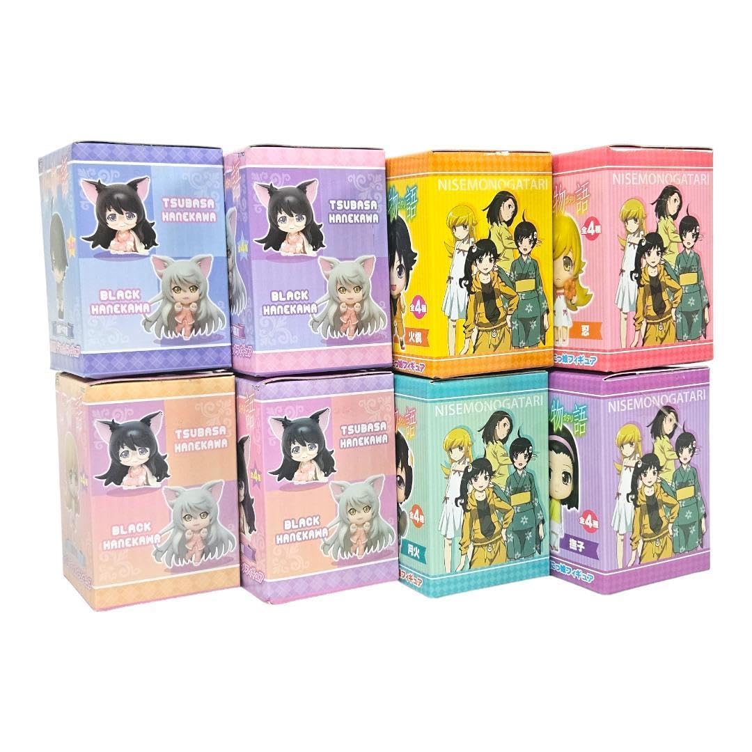 物語シリーズ 西尾維新大辞展 限定 デフォルメフィギュアセット Amazon.co.jp: 化物語 偽物語 デフォルメ みにっ娘 フィギュア 8