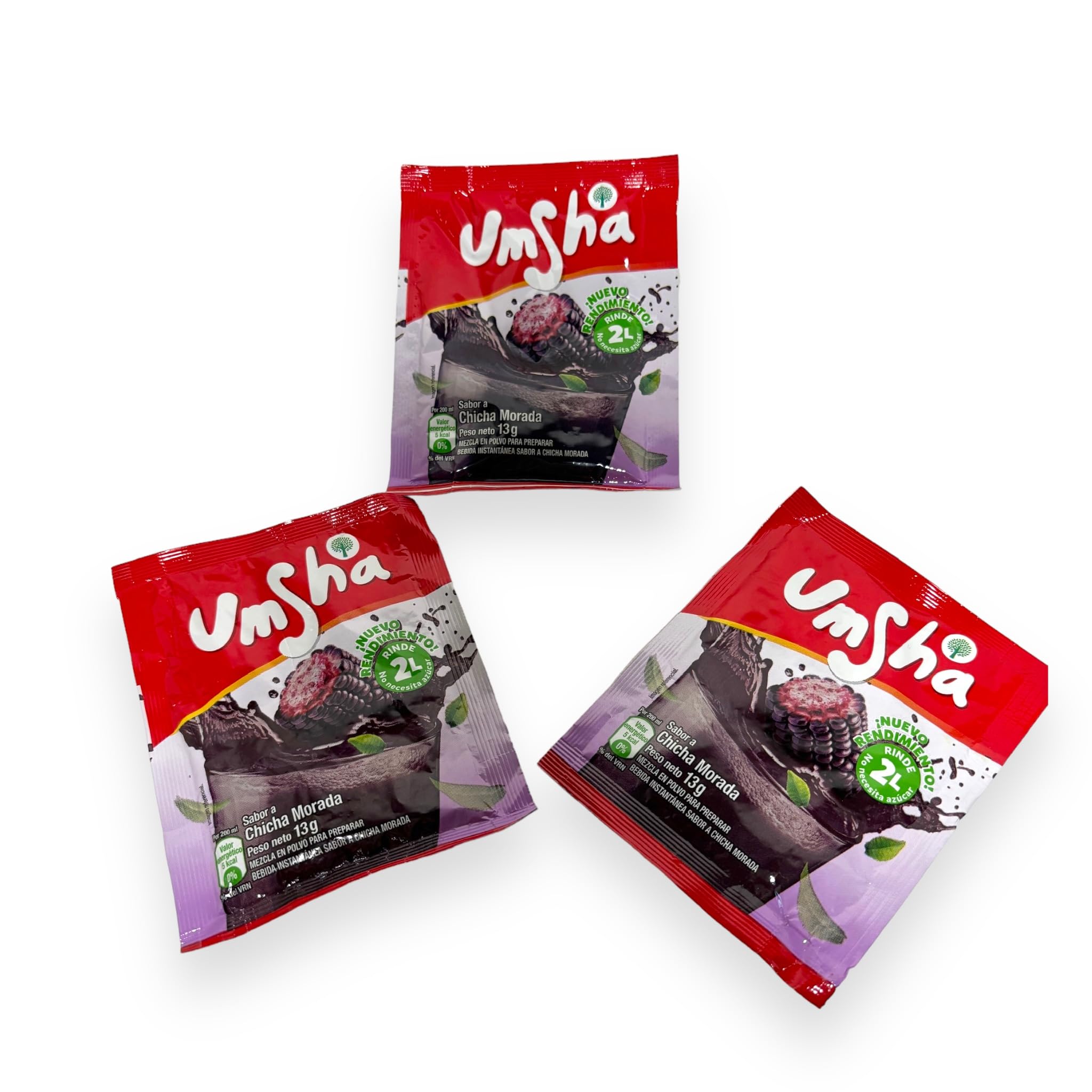 Umsha (Negrita) Chicha Morada Saborizante Peruano 39 gr - 3 sachets