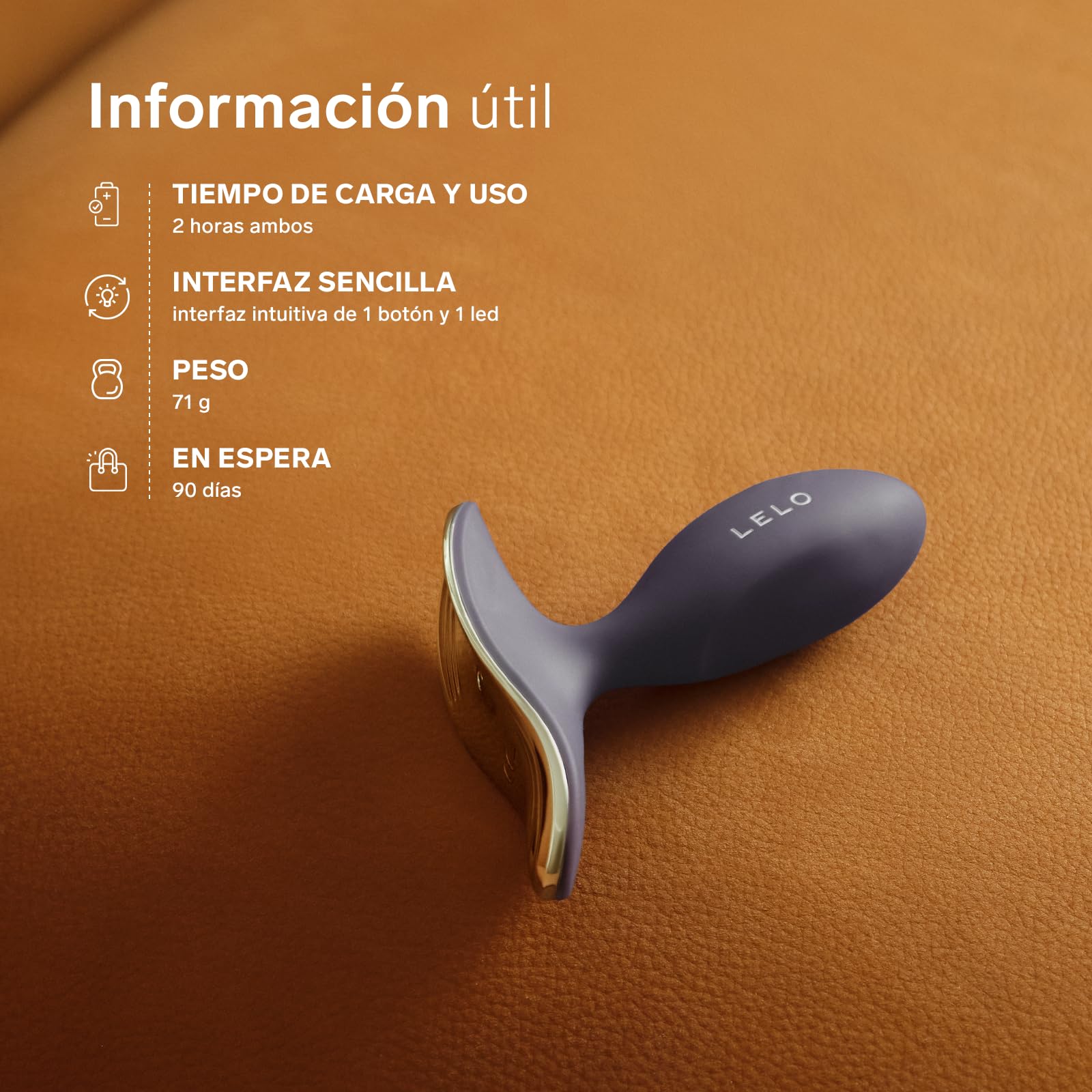 LELO SURFER 2 Plug Anal Unisex con Vibración y 6 Modos de Placer, Dildo Anal, Dilatator, juguetes sexuales, buttplug, juguetes sensuales pareja, sex toys (Cyber Purple)