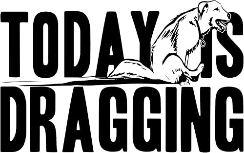 Miniatura 2 de Crazy Dog T-Shirts Taza de café de oficina sarcástica divertida con texto en inglés Today Is Dragging, 11 onzas