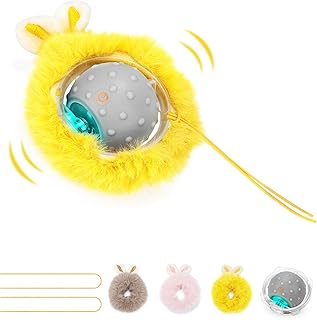 PETTOM Interactive Cat Toy Self-Employment, Cat Toy Ball with LED Light & 3 Modes & Bird Call, Cat Toy Electric with USB-C Rechargeable & Automatic Restart Function product image