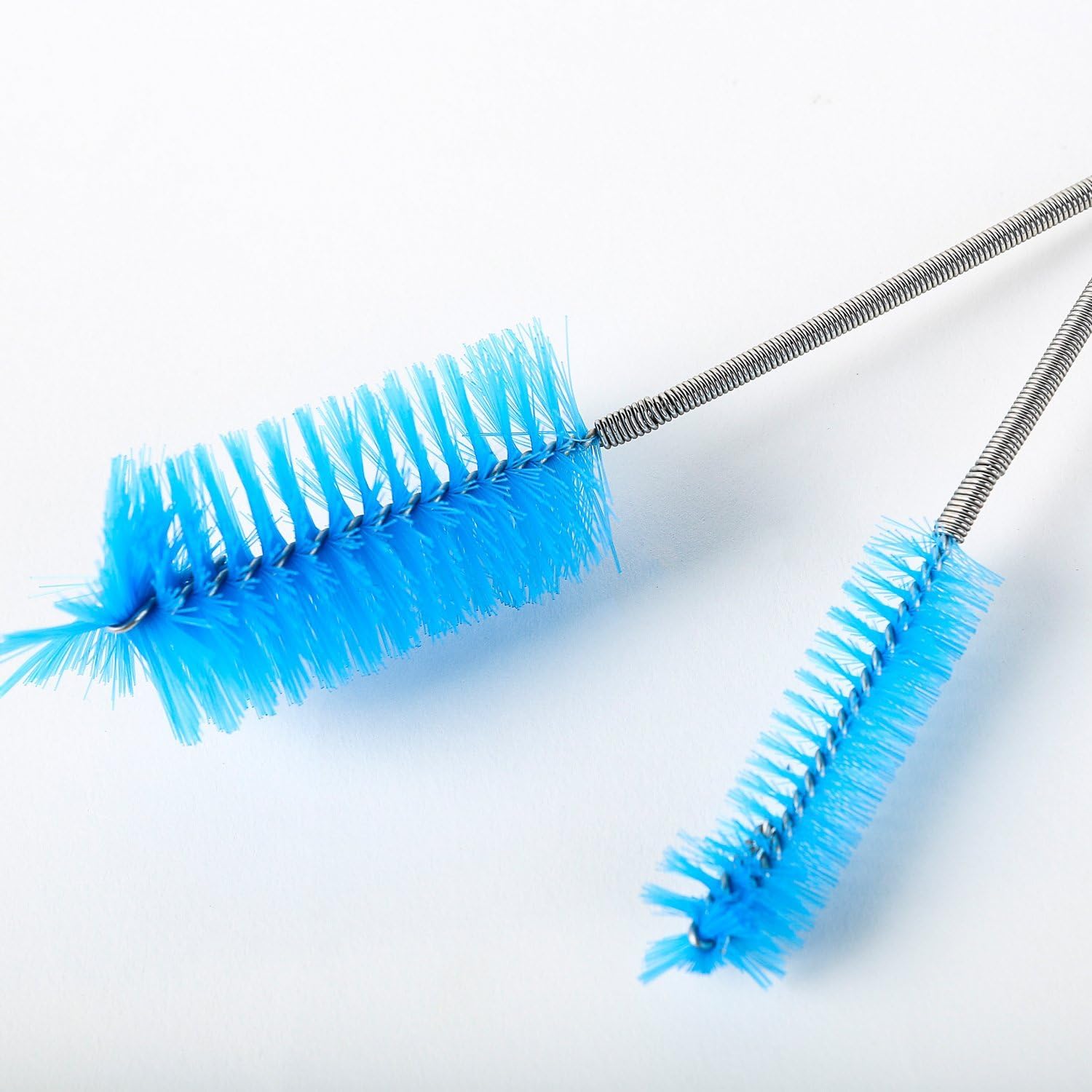 TED TABBIES - Aquarium Filter Brush Flexible Double Ended Bristles Hose Pipe Cleaner Stainless Steel Long Tube Cleaning Brush for Fish Tank or Home Kitchen (Sky Blue) 3