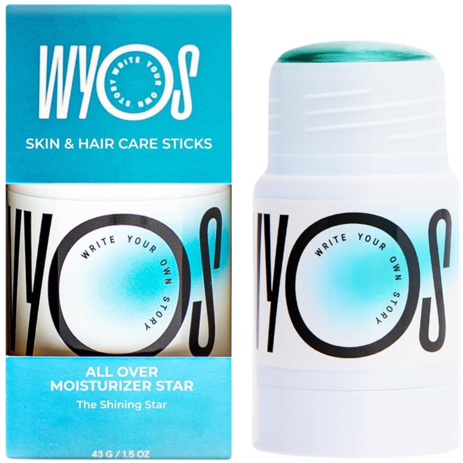 WYOS All Over Moisturizer Stick- Hydrating Oil Stick I Face Moisturizer and Body Moisturizer I Adds Glow and Shine to Face and Body I Non-greasy