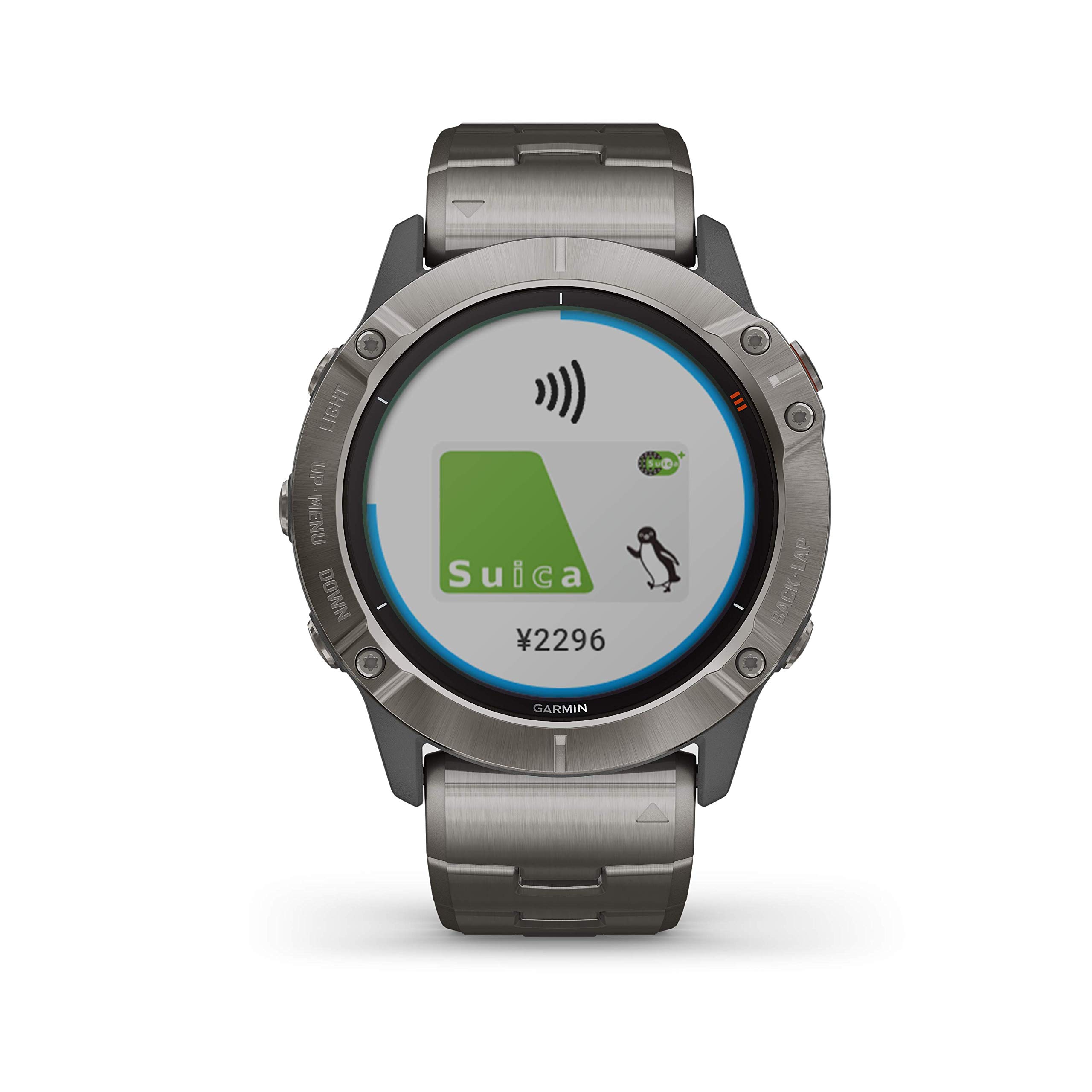 Garmin Fenix 6X Pro Dual Power Ti Gray Titanium Band Silver Small  