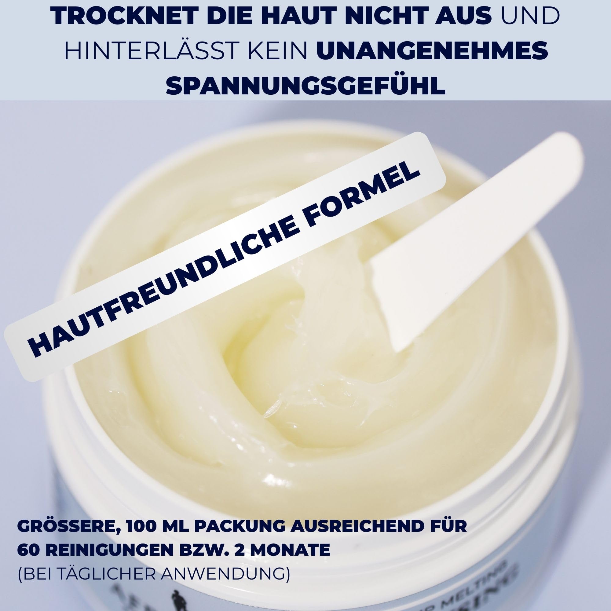 Afrodita Professional Clean Up Cleansing Balm 100 ml, Premium ölbasierter Make-up Entferner & Gesichtsreinigungsbalsam, Waterproof, mit Ceramiden Shea Butter & Kokosöl, für trockene empfindliche Haut