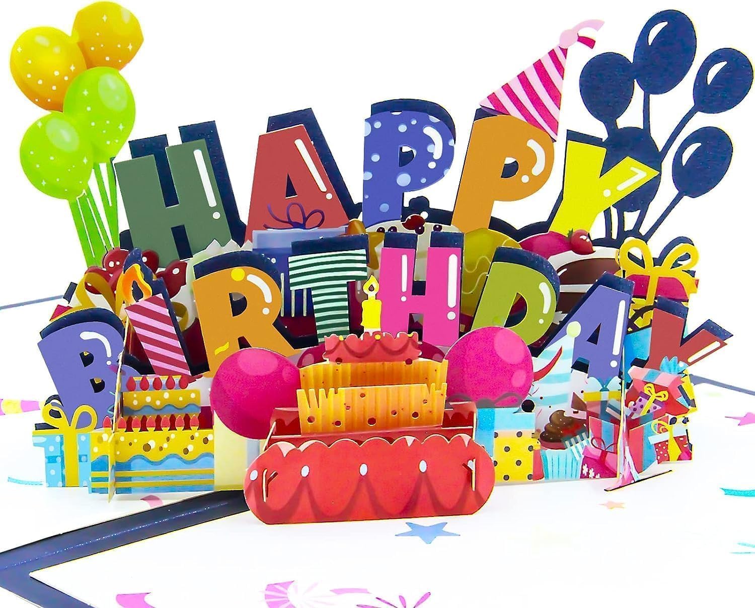 3D Pop Up Card Unique Style Handmade 3D Happy Birthday Greeting Cards