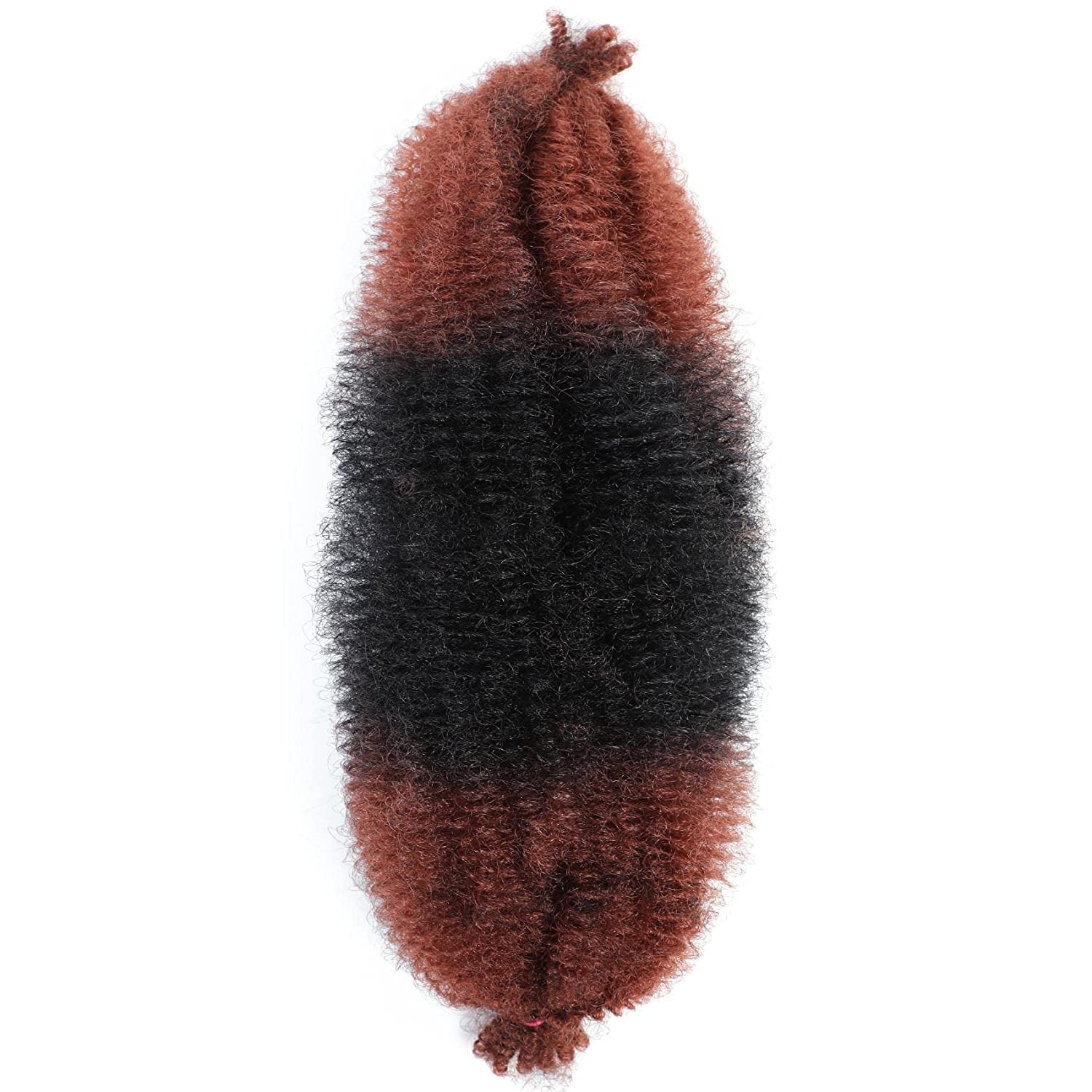 Afro Twist Hair 30Inch 3Packs Springy Afro Twist Hair Spring Twist Crochet Briding Hair (30 Inch (Pack of 3), 1b/350) …