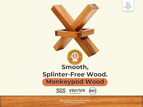 Miniatura 2 de BSIRI Rompecabezas de madera para adultos, juegos de lógica, rompecabezas de regalo y teasers mentales para niños de los juegos complicados