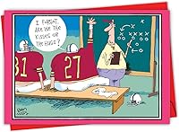 Vista 7 de NobleWorks Divertida tarjeta de felicitación del día de San Valentín con sobre de 5 x 7 pulgadas (1 tarjeta) Let's Neck C8796VDG