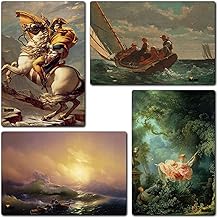 Windup Fridge Magnets Posters - Top 4 World Famous Medieval Art Paintings - Large - 6 x 9 inch Each - Set of 4