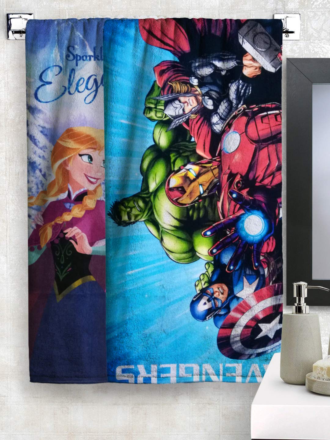 Athom Living Frozen and Avengers Kids Bath Towel Pack of 2 (B081Q9973F) Amazon Price History, Amazon Price Tracker