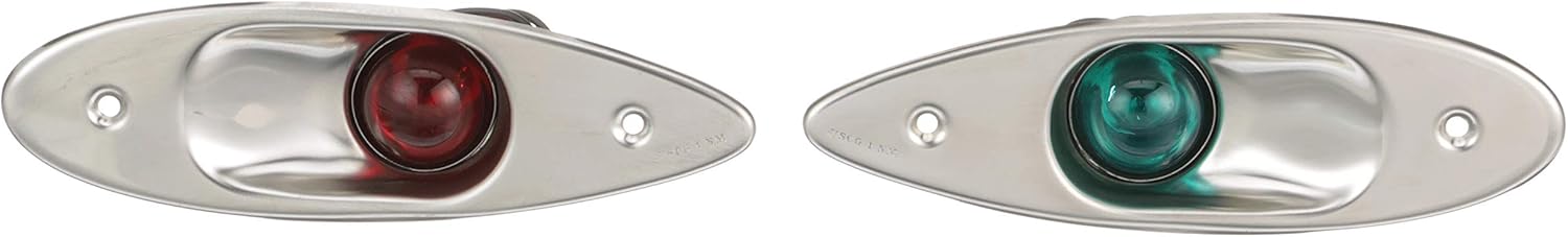 Seachoice Stainless Steel Port and Starboard Side Light