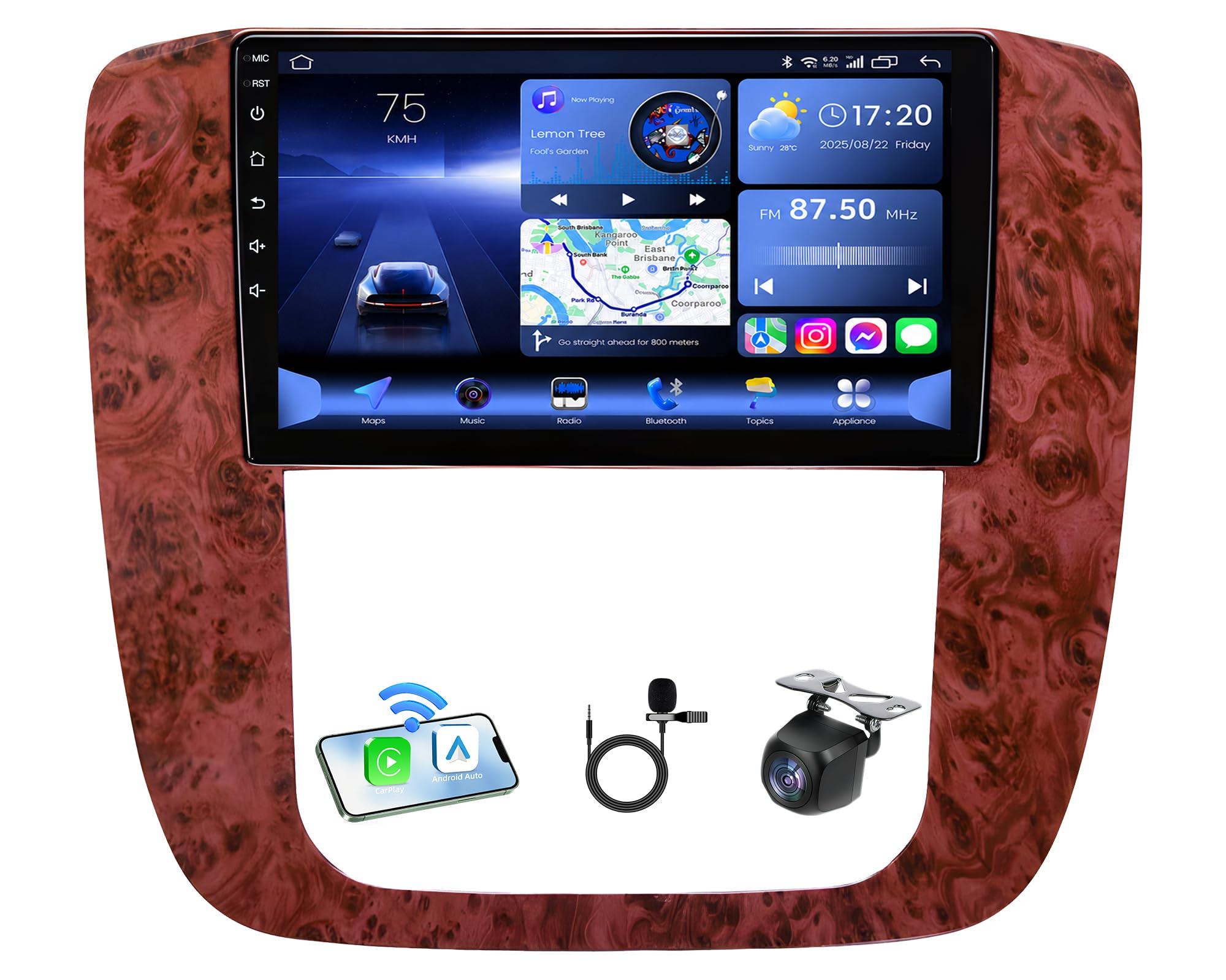 9" Car Radio for 2007-2013 GMC Yukon Chevy Tahoe Suburban, Android 15, 64GB