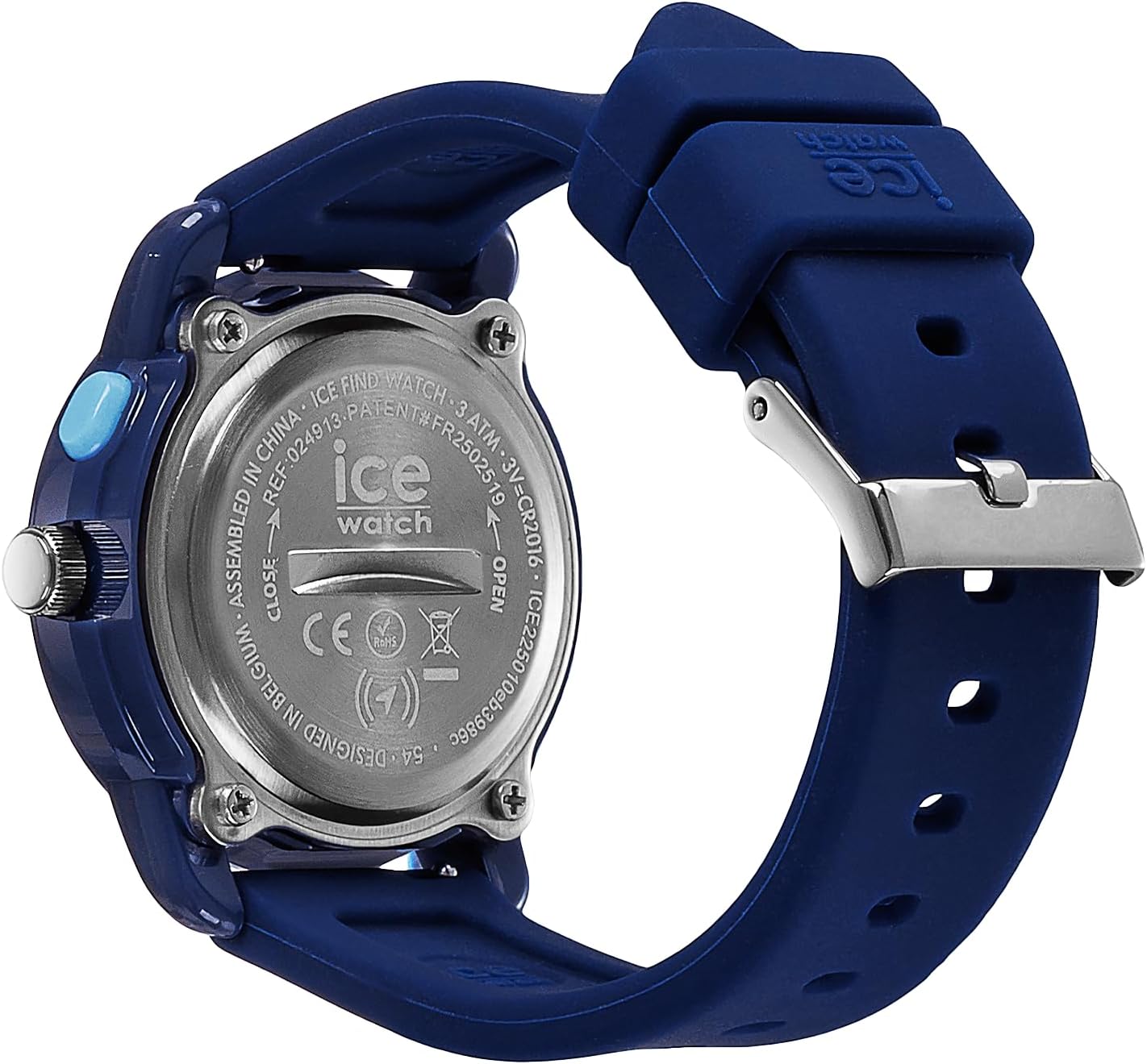 ICE-WATCH - Ice find - Geolokalisierbare Uhr mit Find My mit Silikonarmband (Small) - Find My kompatibel, ohne Abonnement und ohne SIM-Karte