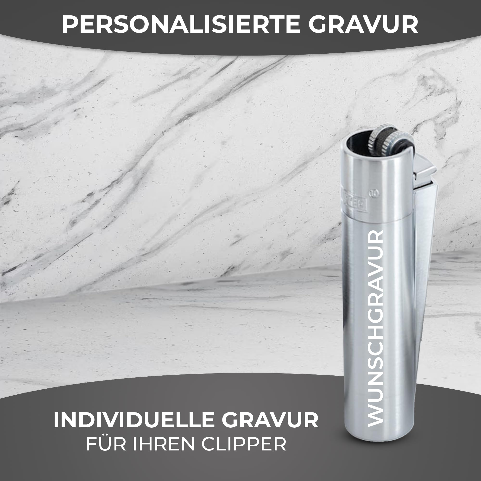Feuerzeug mit Gravur, Personalisierte Geschenke Geburtstagsgeschenk für Männer Frauen Partner Freund Jahrestag Geschenk für Ihn Sie Männergeschenke Gadgets Geburtstagsgeschenke (Silber)