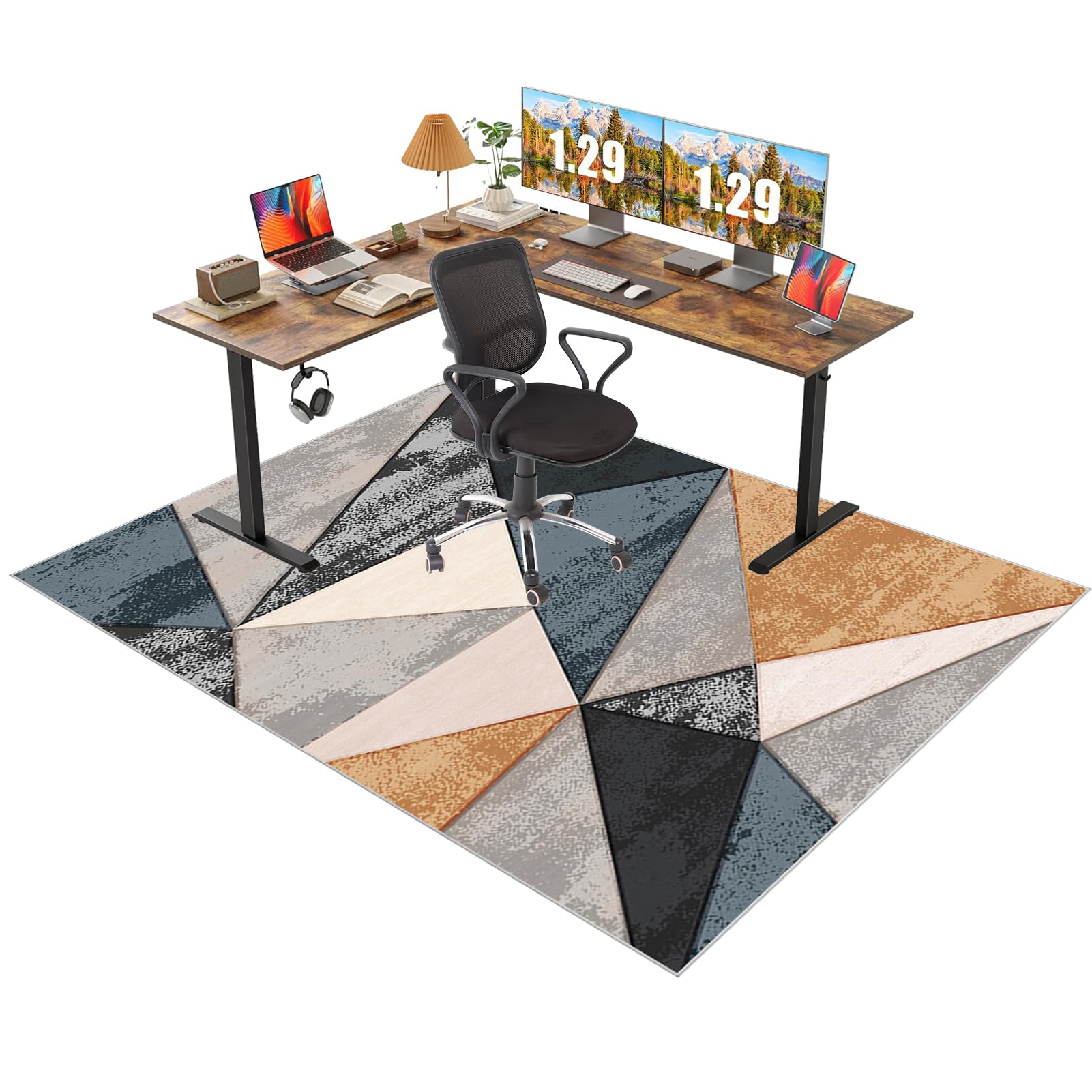 Tapis de chaise de bureau 200 x 250 cm grand format protecteur de sol