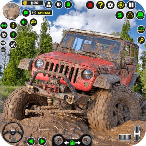 Simulador de jogos de jipe offroad 4x4 SUV