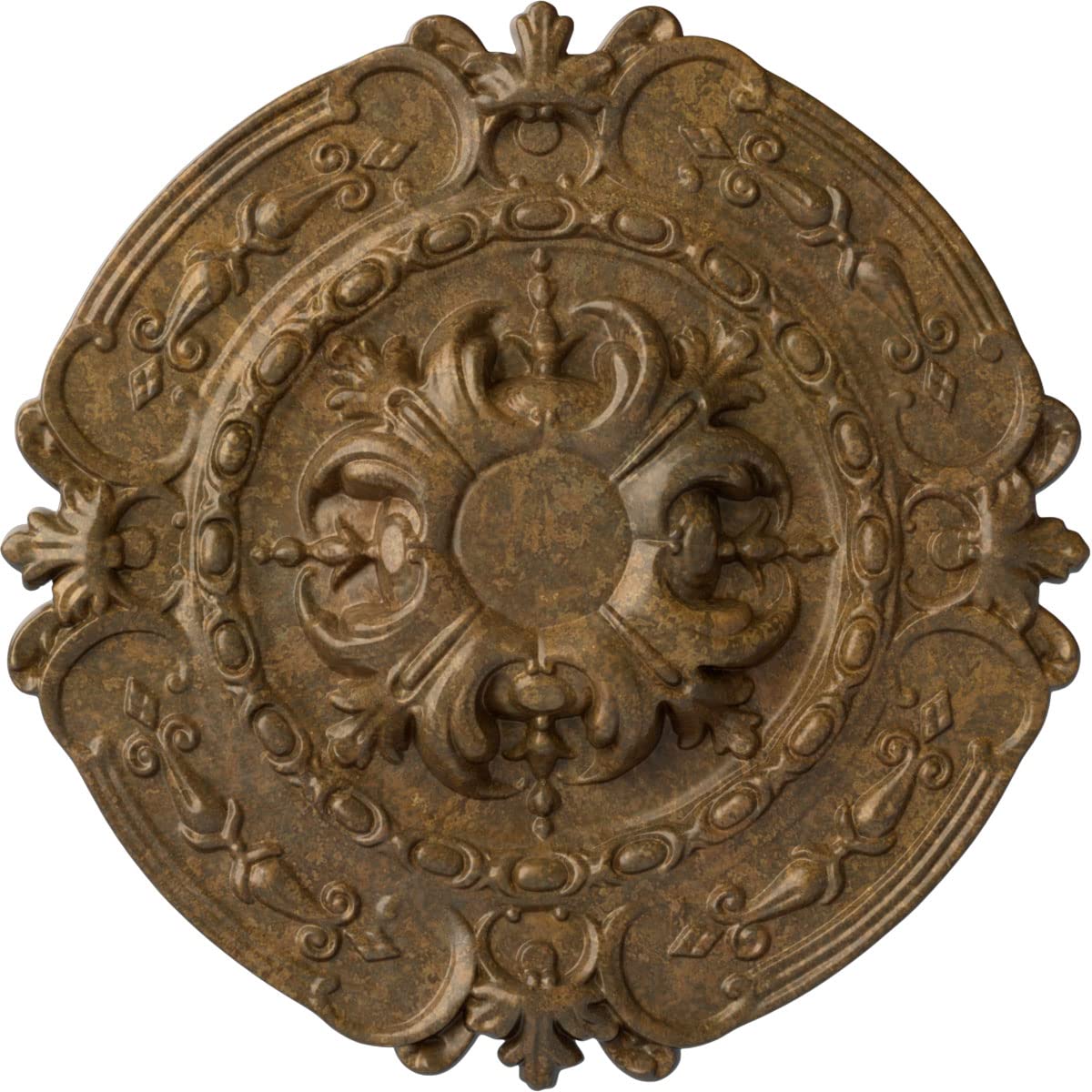 Ekena Millwork CM17SORZSDecorative Ceiling Medallions Modeled After Original Historical Patterns &amp; Designs, Rubbed Bronze