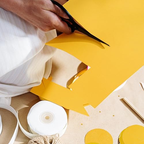 Miniatura 7 de 100 hojas de cartulina amarilla de 8.5 x 11 pulgadas, papel de impresora de tarjetas amarillas Goefun para invitaciones, menús, bodas, tarjetas de