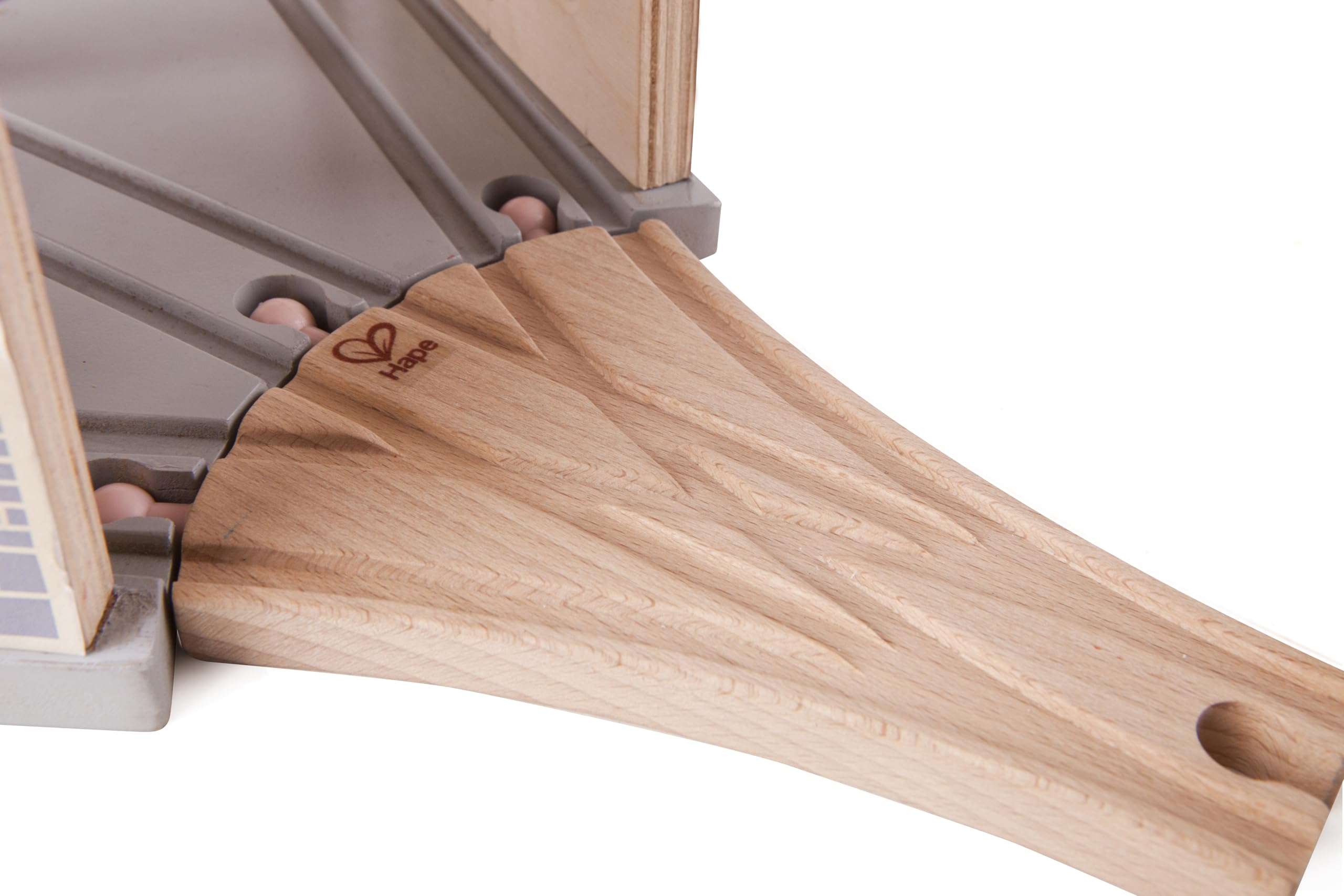 Hape Deposito dei Treni in Legno a 3 corsie - Accessorio Ferroviario Compatibile con Set per trenini Adatto dai 3 Anni in su