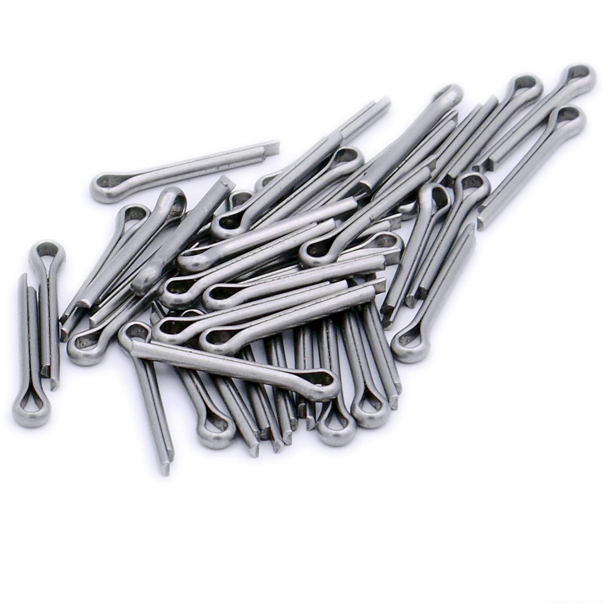 Singularity Supplies Silver M3.2 (3.2Mm X 28Mm) Split Cotter Pin - Stainless Steel (A2) (Pack Of 40)