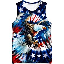 Kids Cute Animal Tie Dye Tank Tops Shirt Sleeveless Undershirt