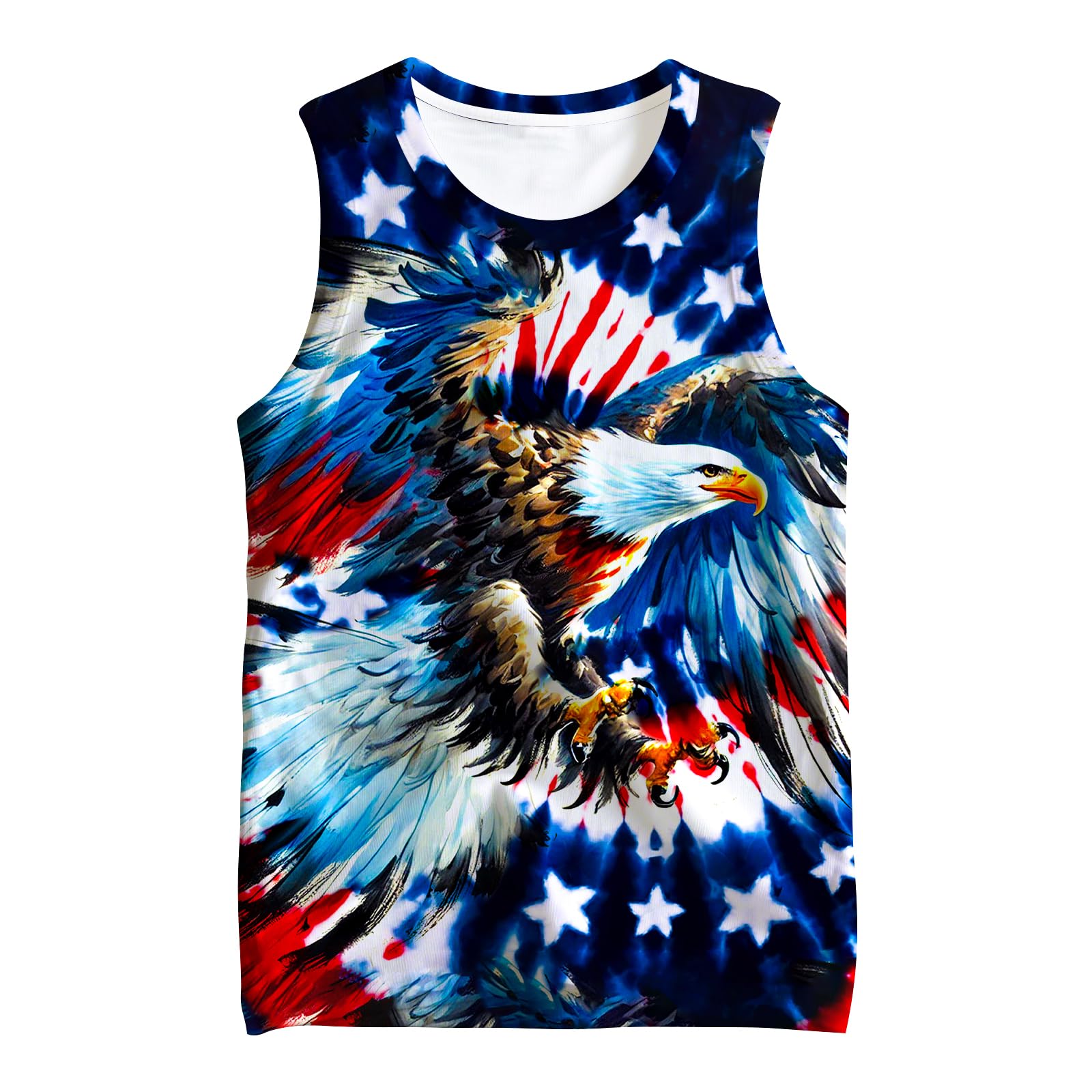 Kids Cute Animal Tie Dye Tank Tops Shirt Sleeveless Undershirt