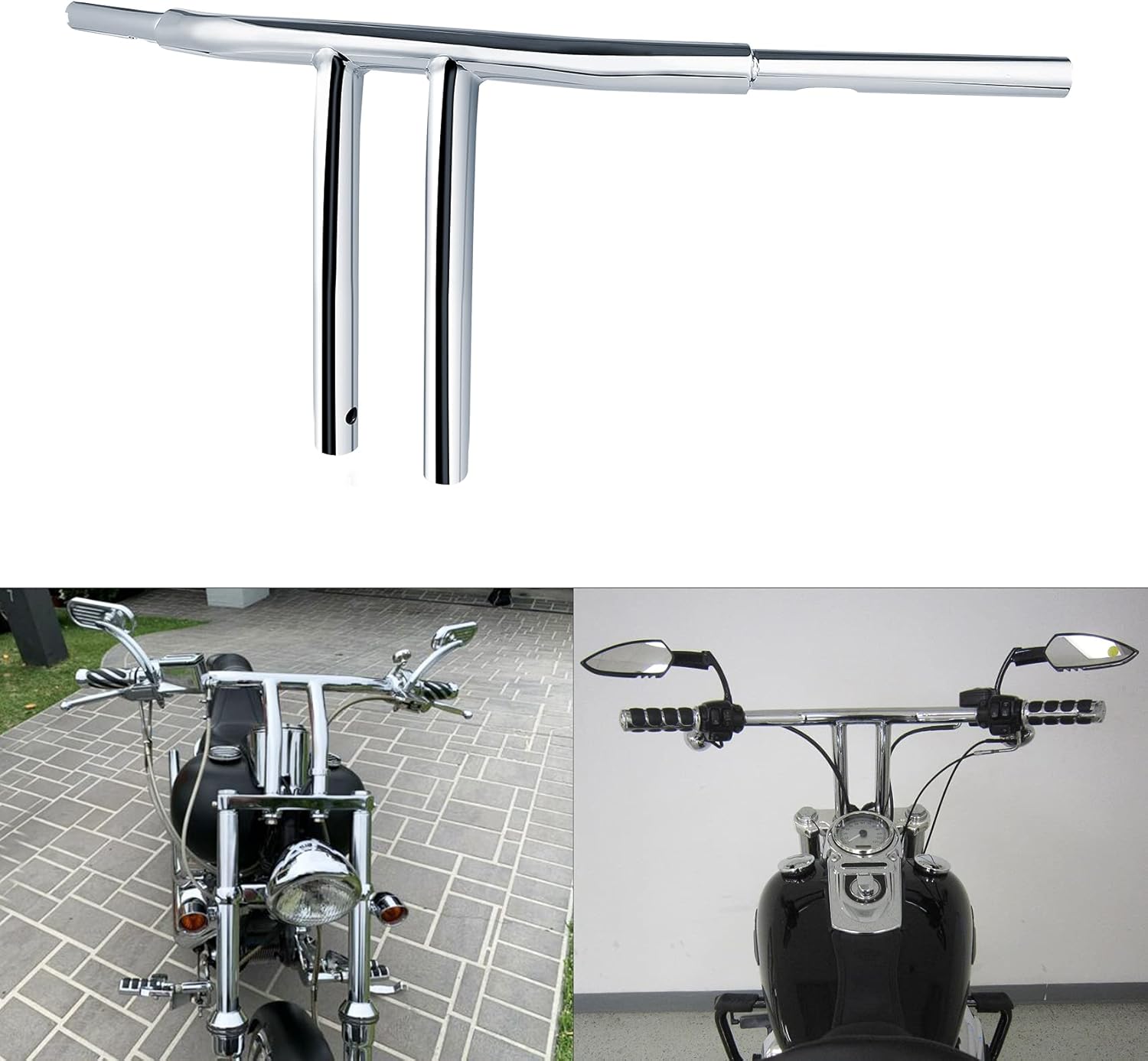 Motorcycle Parts Motorcycle Handlebars 1 1/4" Fat 14" Rise TBars