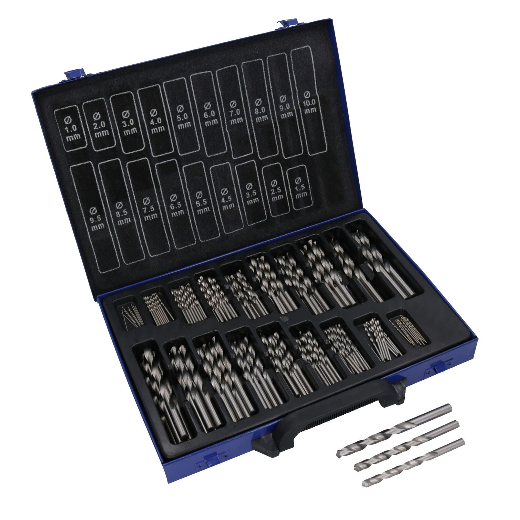 Twist Set di punte da trapano Metric 170PC HSS 1mm - 10mm in valigia TE399