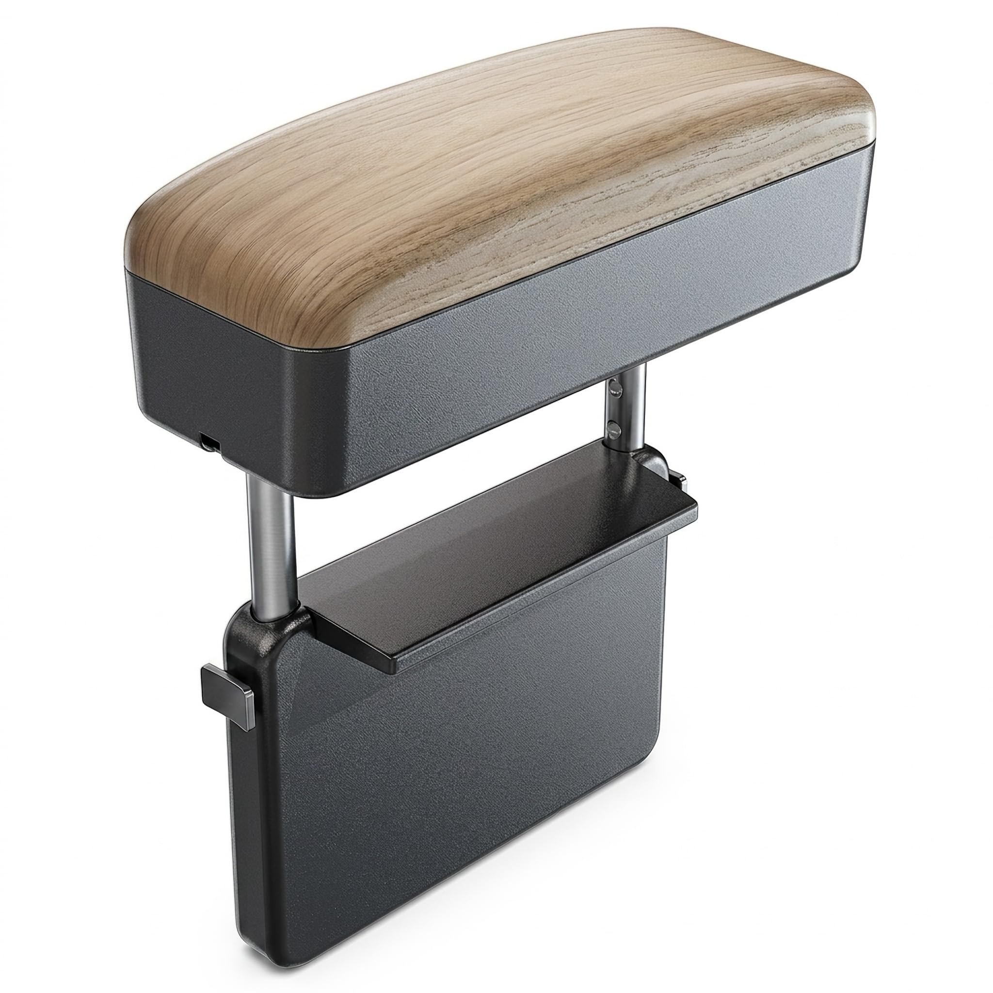Supporto per bracciolo per auto, cuscino per gomito, console centrale regolabile, colore kaki