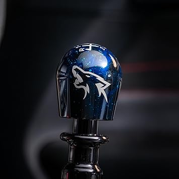 Billetworkz Cosmic Space Coyote Shift Knob for Manual Ford Mustang 2015-25, Blue Cosmic