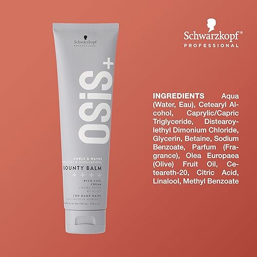 Miniatura 4 de OSiS+ Bounty Balm Rich Curl Cream 5oz  Reduce el encrespamiento y mejora las texturas naturales  No rígido  No crujiente  Todos los tipos de rizados