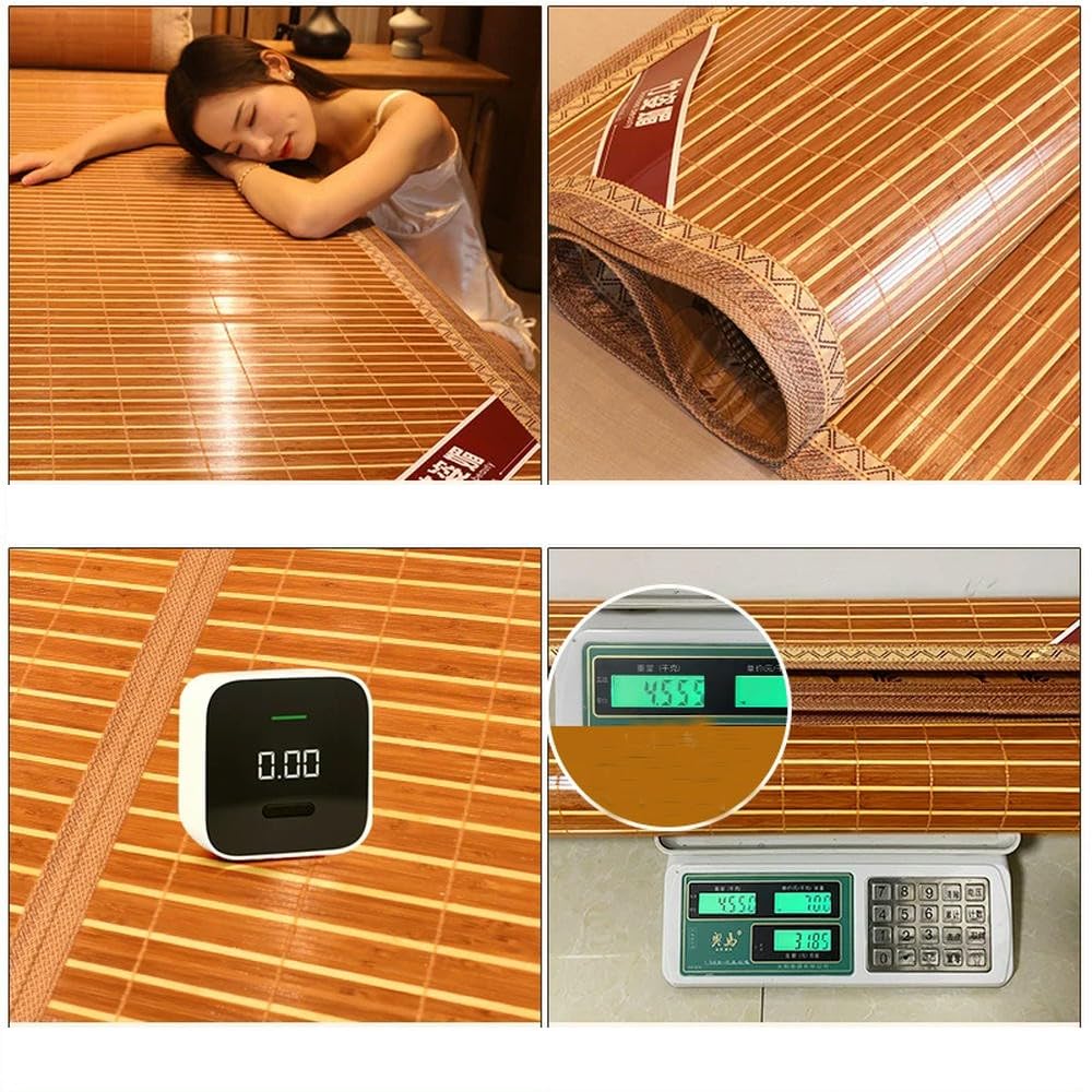 Tapis rafraîchissant en Bambou pour l'été, Matelas Pliable en Soie glacée, Double Usage, Double Face, pour dortoir d'étudiants