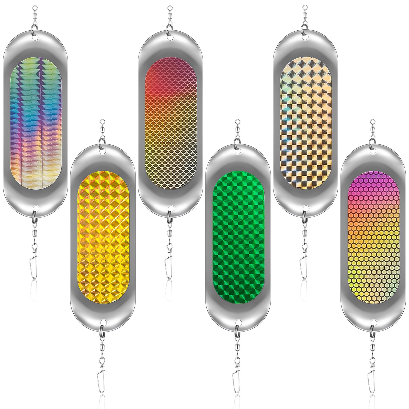 Glooglitter Kokanee Dodger Fishing Dodgers Flashers for Trolling Lure Tackle Salmon Fish