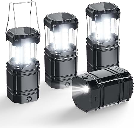amazon rechargeable led flashlight Collapsible Portable Camping Lantern XTAUTO Lightweight Waterproof Solar USB LED Survival Kits for Indoor Outdoor Home Emergency Light Power Outages Hiking Hurricane 4-Pack Bell Open Face Motorcycle at the campsite .50 Cal Musky Lures Color:Little Black Dress