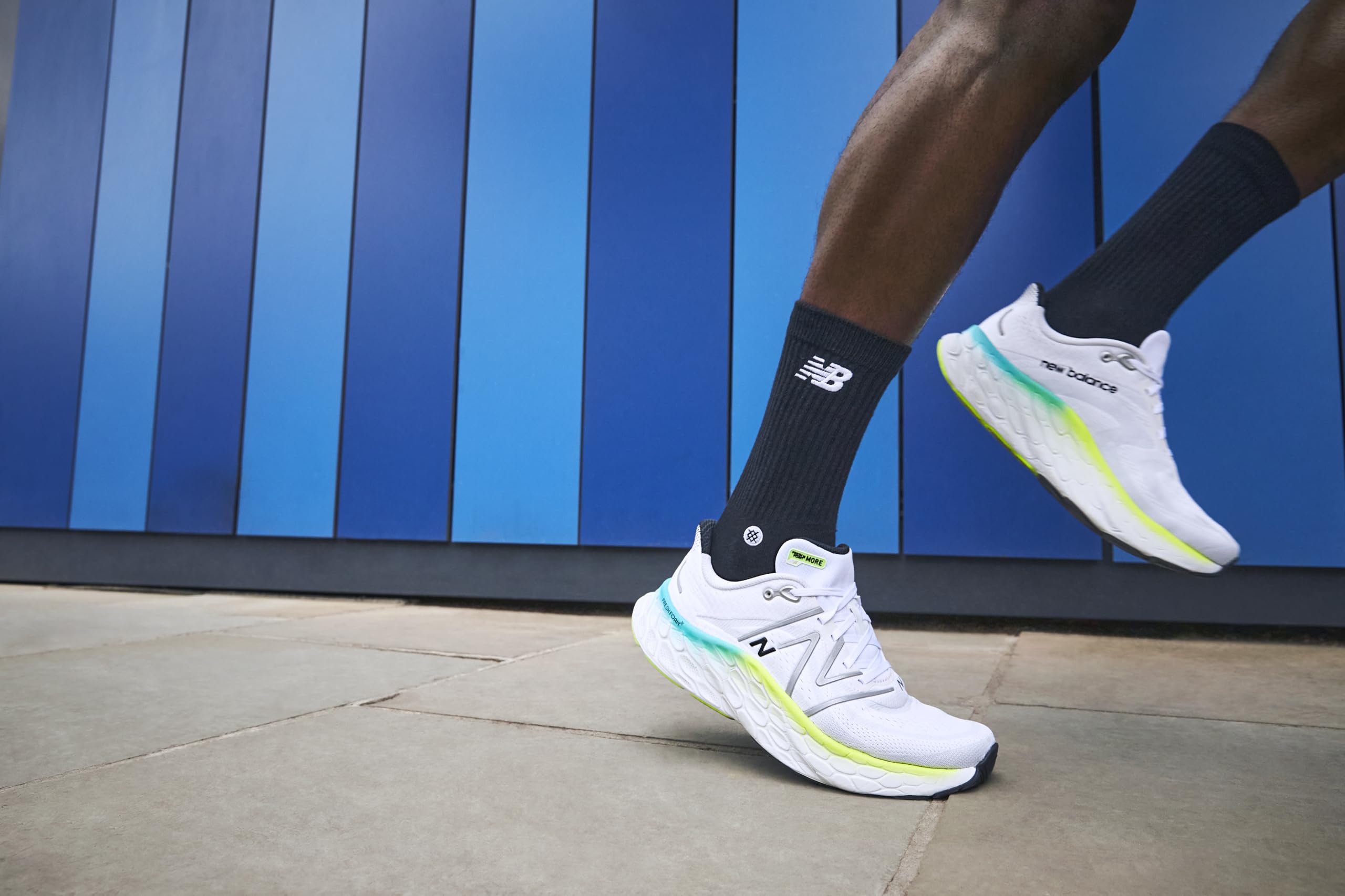 New Balance Performance Cushioned Crew Socks - 6 & 12 Pairs - Moisture Wicking Crew 6 Paia Unisex - Adulto